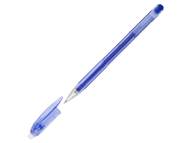 Ручка гелевая Crown "Erasable Jell" 0,5 мм, стираемая, прозрачный корпус, синяя