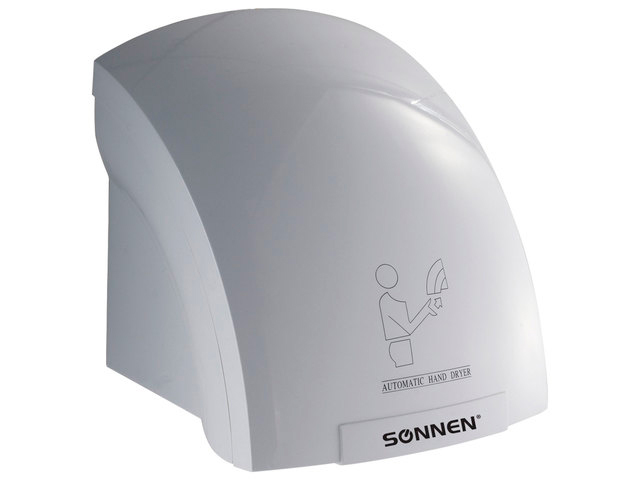 Сушилка для рук SONNEN HD-688 2000 Вт, пластик, белая