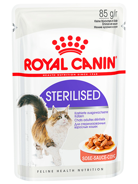 Корм РК Стерилайзд (соус) 0,085 кг (для стерилизованных взрослых кошек)