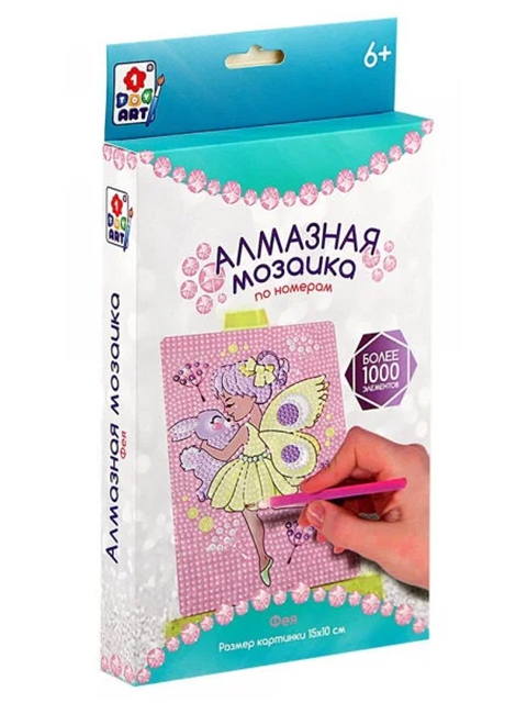 Алмазная мозаика 1toys "Фея" 15х10см