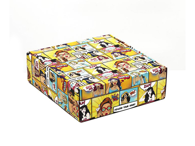 Коробка подарочная складная "Pop-art" 28.5х9.5х29.5см