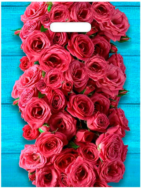 Пакет "проруб" 31х40+6 Тико "Design of roses"