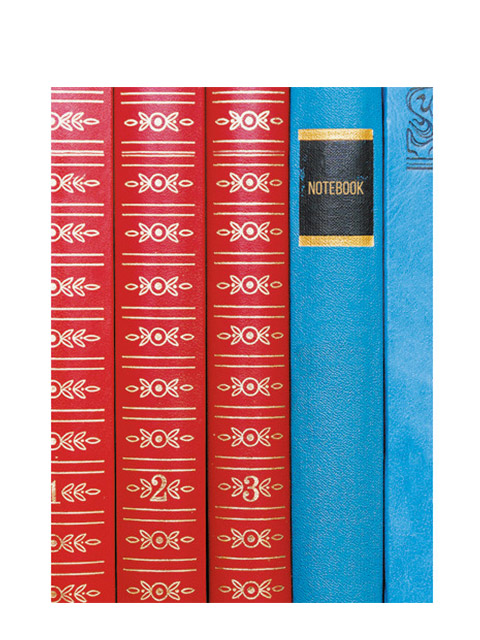 Книга для записей А6 96 листов клетка Listoff "Книжная коллекция." глянц. ламинация