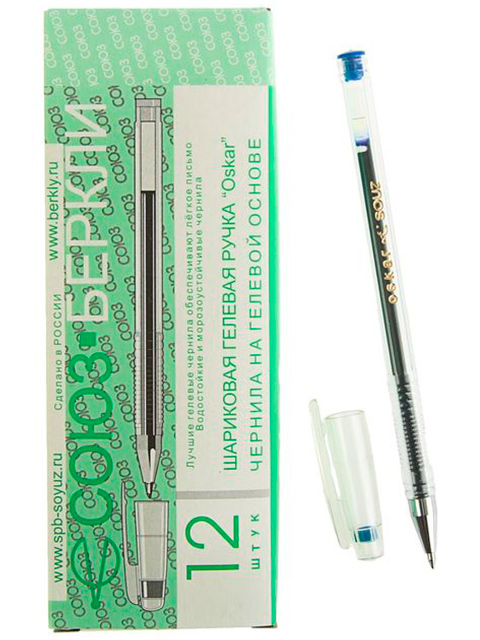 Ручка гелевая СОЮЗ/Oskar 0,7 мм, синяя
