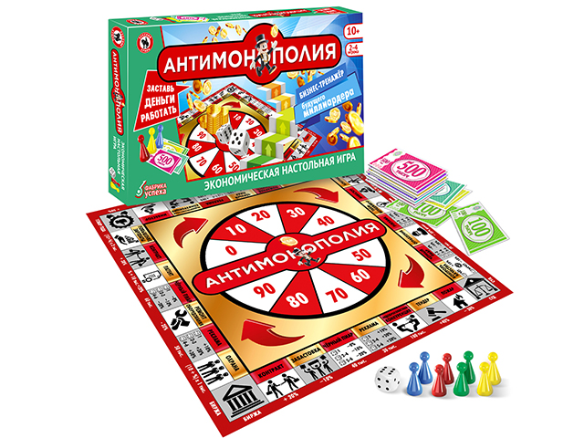 Игра настольная экономическая Русский стиль "Монополия 100%"