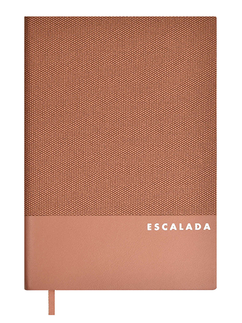 Ежедневник недатированный А5 160 листов Феникс+ "Escalada. Пике" пепельно-розовый, искусственная кожа