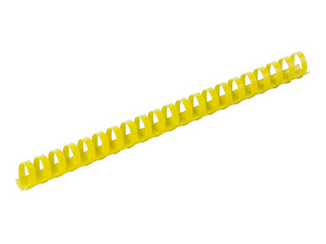 Пружина для переплета d=16 мм пластиковая, желтая