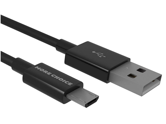 Дата-кабель More choice K32Sm USB-micro USB 3.0A, 1м, силикон (Black)