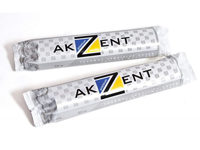 Рулон для факса 210-12-30 (термо) "AKZENT" 44г/м2