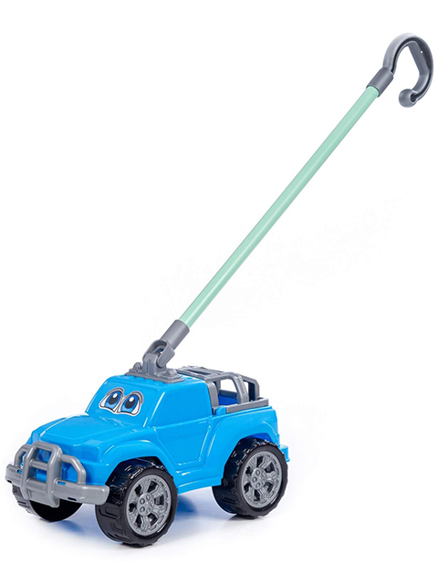 Игрушка Полесье "Автомобиль-каталка "Дени" голубой  с ручкой
