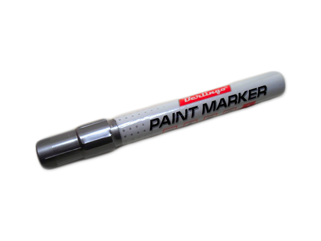 Маркер-краска Berlingo "Uniline PA400", 2-4 мм, для всех видов поверхностей, нитро-основа, серебро
