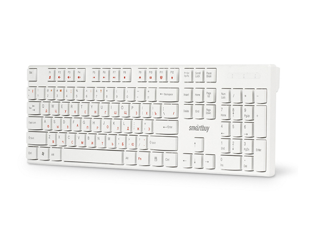 Клавиатура Smart Buy "ONE 238" USB мультимедийная, белая
