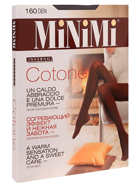Колготки женские MiNiMi "COTONE 160" Moka 3-M