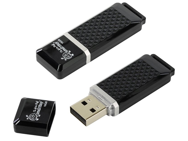 Флэш-диск Smart Buy USB Flash 8GB Quartz черный