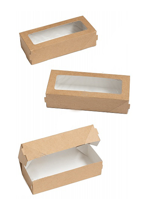 Коробка подарочная с окошком "DoECO. Tabox Pro", 17х7х4 см, крафт