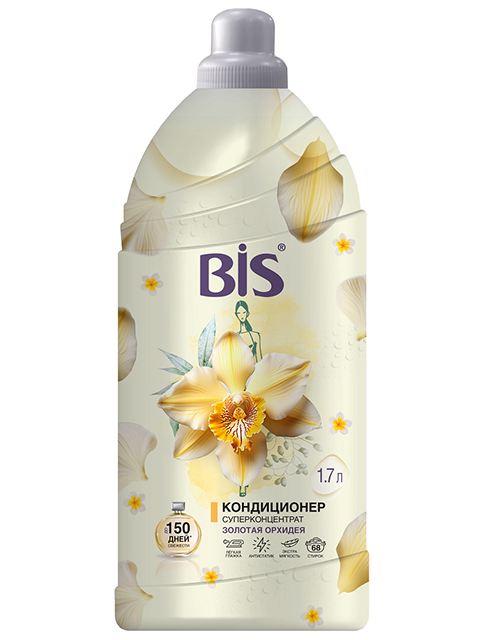 Кондиционер для белья BIS 1700мл "Золотая орхидея", концентрированный