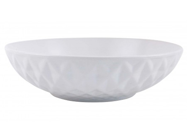 Тарелка суповая "WHITE" 20см, керамика