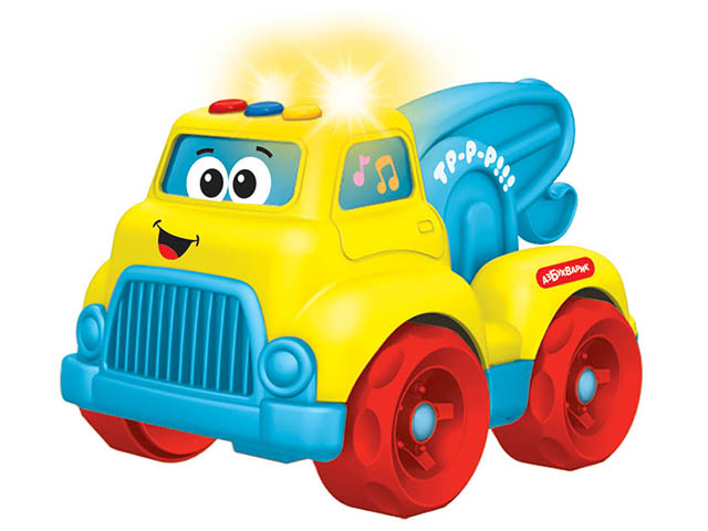 Игрушка Азбукварик "Весёлые машинки. Автокран" 