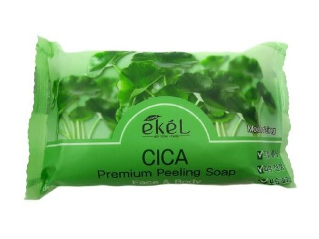 Мыло-скраб для лица и тела "Ekel" экстрактом Центеллы , 150 г