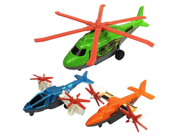 Игровой набор "Вертолеты", пластик, 3 штуки в пакете