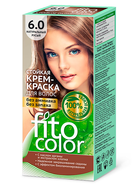 Крем-краска для волос FITOCOLOR 6.0 Натуральный русый