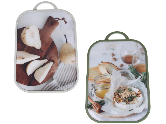 Доска разделочная "VETTA" 37x25х1,2см, полипропилен, 2 дизайна