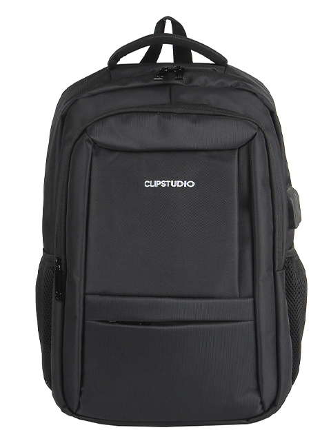 Рюкзак универсальный "ClipStudio" 46x33x17,5см, 2 отделения, 4 кармана, USB, полиэстер, черный