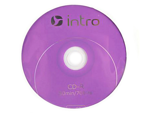 Диск CD-R Intro 700 Мб 52х Cake box 50