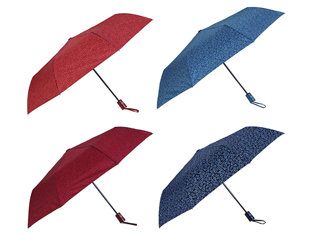 Зонт полуавтомат, сплав, пластик, полиэстер, длина 55см, 8 спиц,4 цвета
