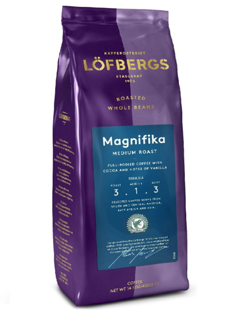 Кофе в зернах Lofbergs "Magnifika" 400 г