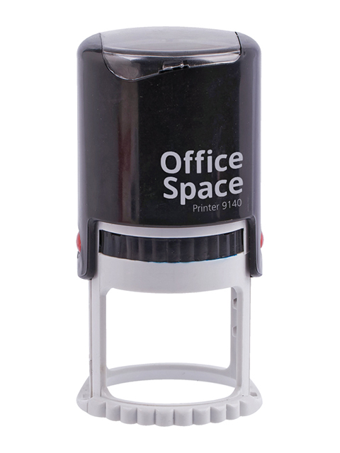 Оснастка для печати OfficeSpace, d=40мм, пластмассовая, с крышкой BSt_40499