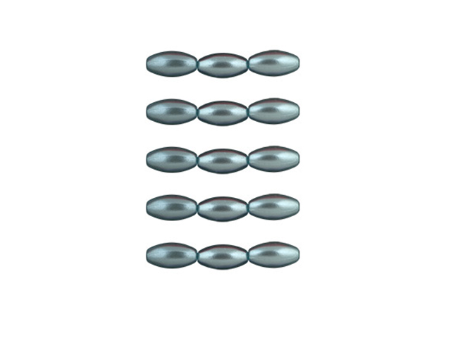 Бусины "Zlatka" 4х8 мм (№12 св.голубой) пластик 100 шт