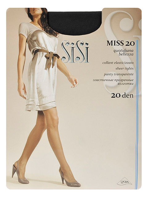 Колготки женские "Sisi Miss 20" Nero 2-S