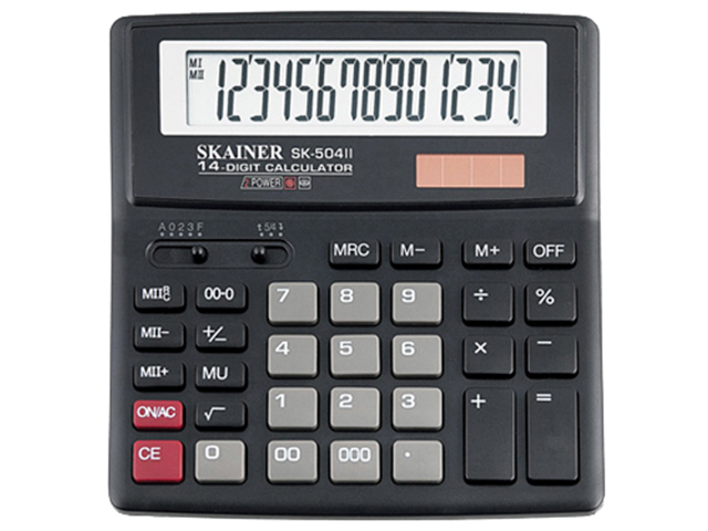 Калькулятор настольный SKAINER SK-504II 14 разрядный