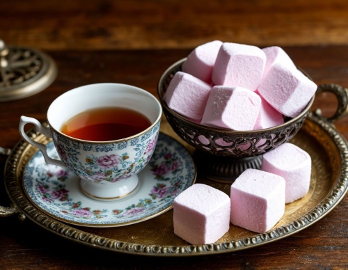 Красивый поднос для чаепития