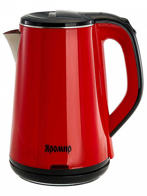Чайник электрический ЯРОМИР ЯР-1059, 1,8л, 1500Вт, цвет красный
