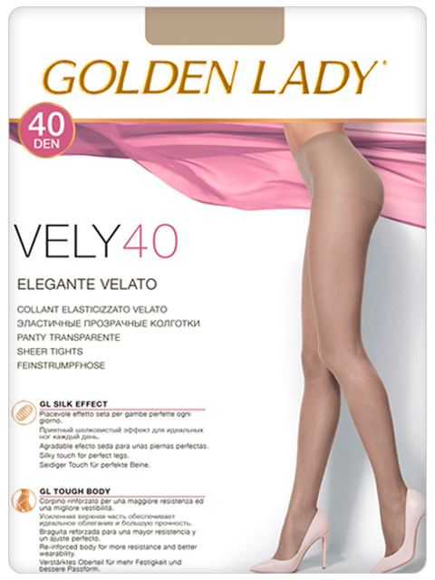 Колготки женские Golden Lady "Vely 40" Melon 4-L