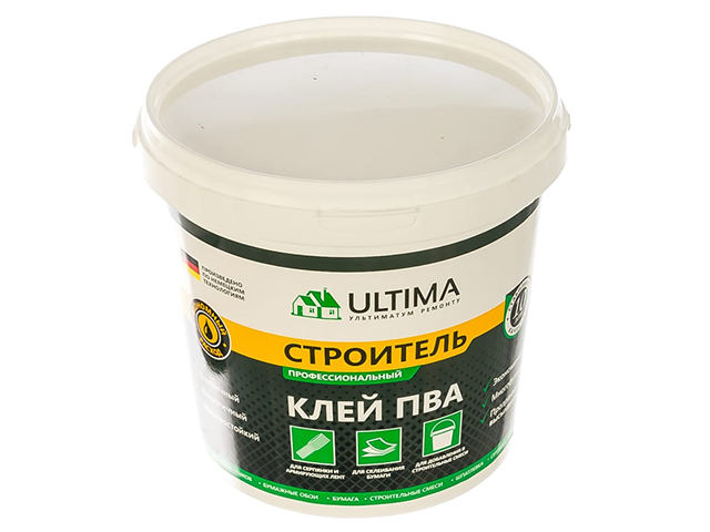 Клей ПВА ULTIMA "Строитель" 0,9кг