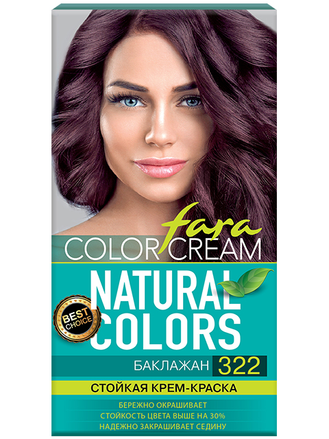 Крем-краска для волос Fara Colors 322 баклажан