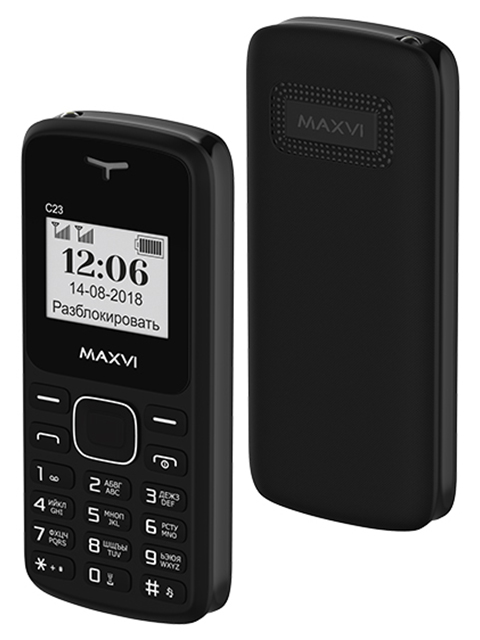 Мобильный телефон Maxvi С23 Black