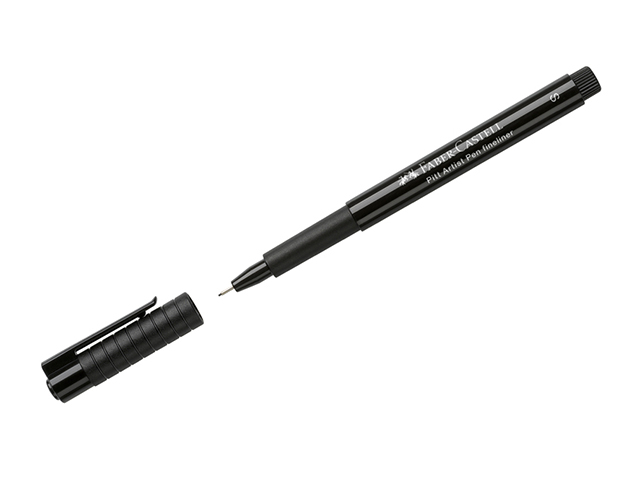 Ручка капиллярная Faber-Castell "Pitt Artist Pen Fineliner S" 0,3мм игольчатый пишущий узел, черная
