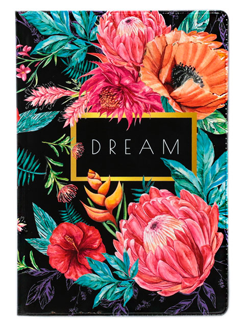 Обложка для паспорта  "Dream. Паспорт мечтателя" 9,5х13,8см