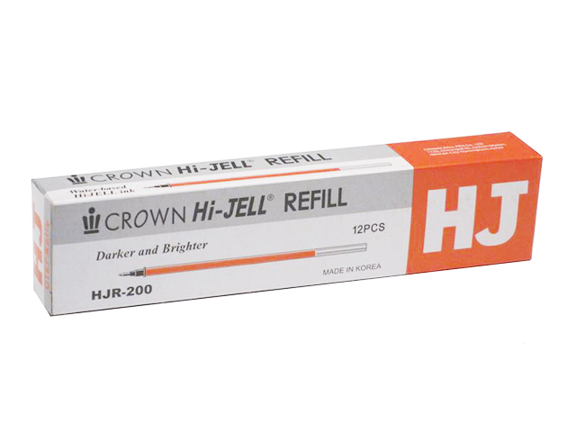 Стержень гелевый "Crown. Hi-Jell Color" 0,7 мм., оранжевый