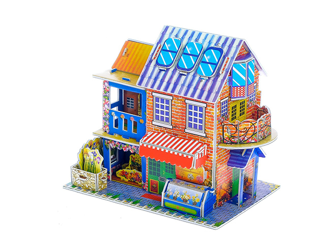 Игрушка-конструктор "Загородный дом" пазл 3D 