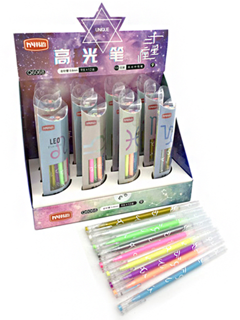 Набор гелевых ручек Intelligent "Зодиак", 0,6мм, 9 цветов, ПВХ упаковка