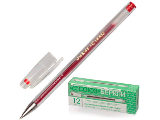 Ручка гелевая СОЮЗ/Oskar 0,7 мм, красная