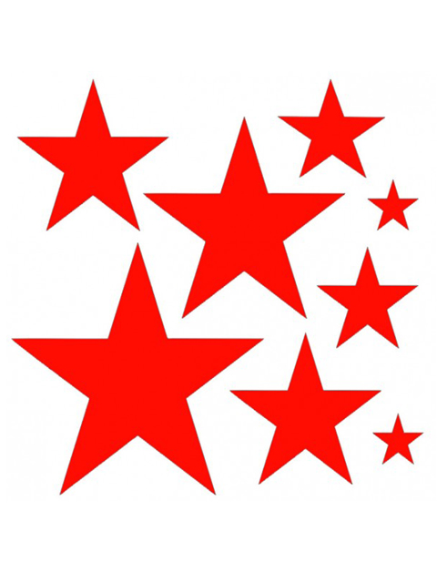 Термонаклейка световозвращающая (набор) Blicker "Звезды" красные