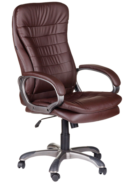 Кресло офисное BRABIX "Omega EX-589", экокожа, коричневое, 531401