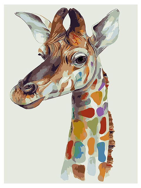 Набор для творчества Mazari "Алмазная мозаика: Яркий жираф" 25х30 см