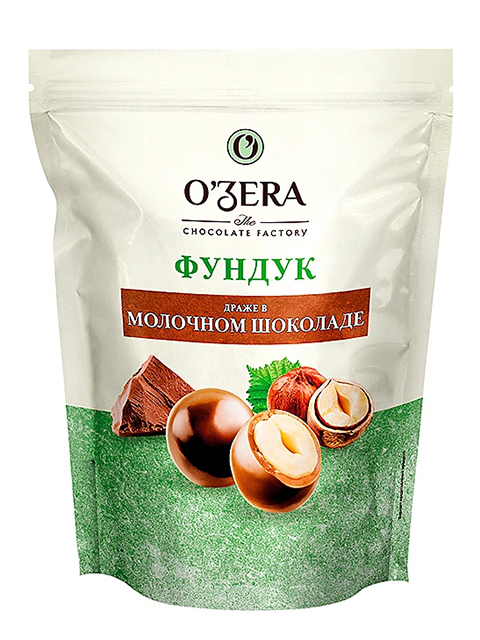 Драже "Ozera" фундук в молочном шоколаде 150г
